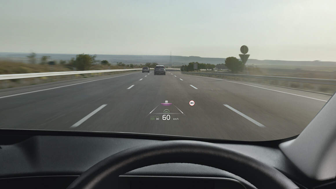 kia niro heads up display